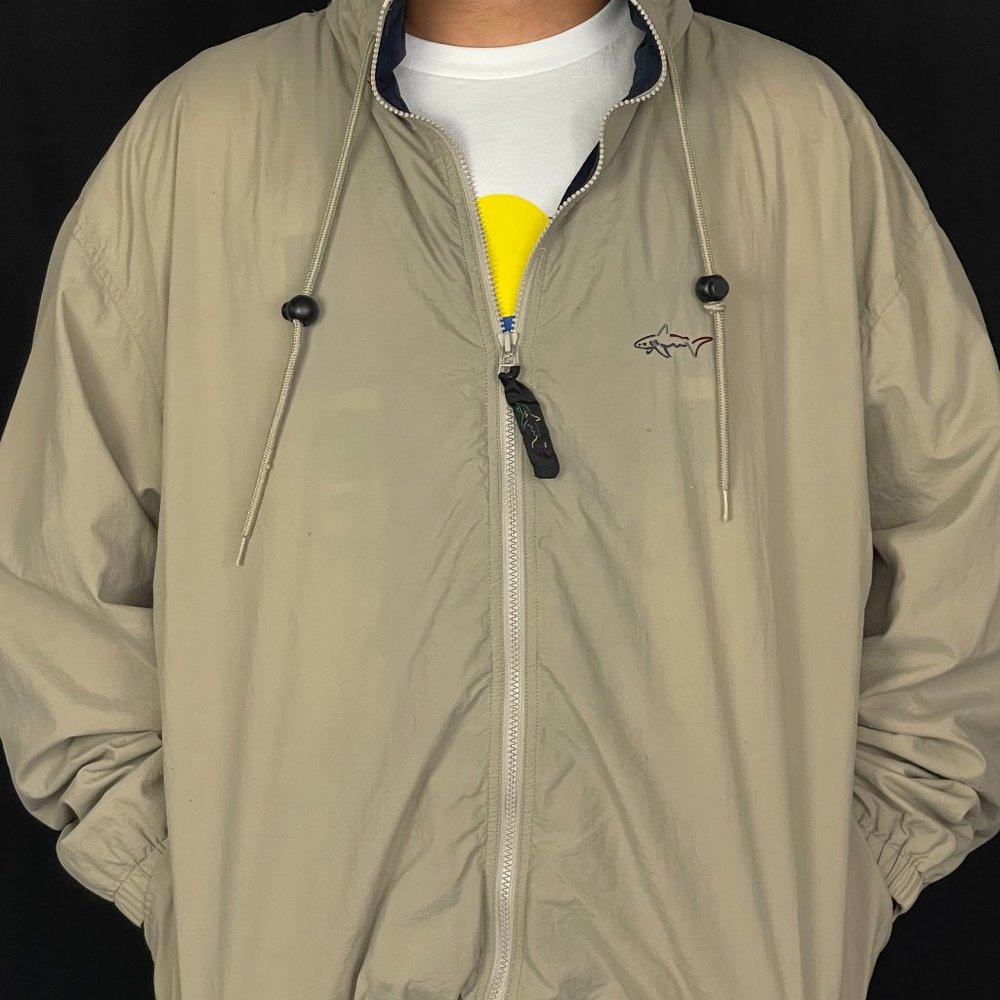 Tan Greg Norman Collection Windbreaker Jacket